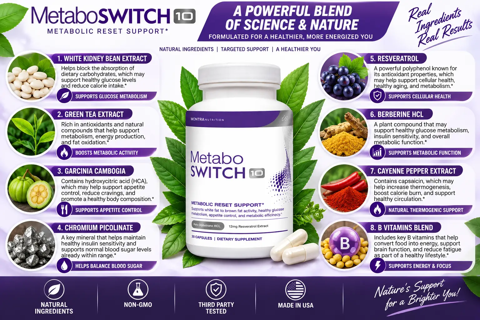 MetaboSwitch ingredients overview